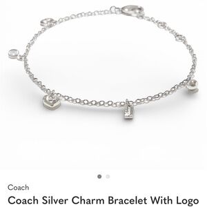 Coach Dainty Silver charm bracelet Everyday wear